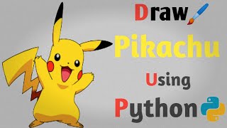 Draw Pikachu using Python || Pikachu in python | 2021 #shorts #pokemon #pikachu #howtodraw