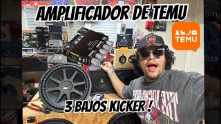 Amplificador de $13 De Temu 🤯Conectado a 4 bajos CVX 15s