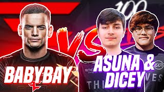 FaZe BABYBAY VS 100T ASUNA \u0026 DICEY !!!