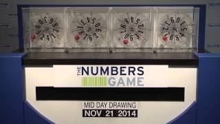 Midday Numbers Game Drawing: Friday, November 21, 2014