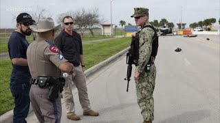 Pursuit leads to crash, shots fired at Naval Air Station-Corpus Christi's north gate