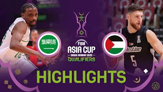 Saudi Arabia 🇸🇦 v Palestine 🇵🇸 | Highlights | FIBA Asia Cup 2025 Qualifiers