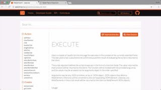 Lesson 5b - Run JavaScript in the browser with 'execute'