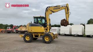 Used 2011 - Komatsu PW 98 MR-6 | Used Wheeled Excavator | equippo.com | Used heavy equipment