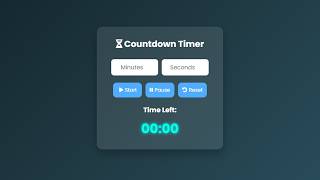 Advanced Countdown Timer using HTML CSS and JavaScript