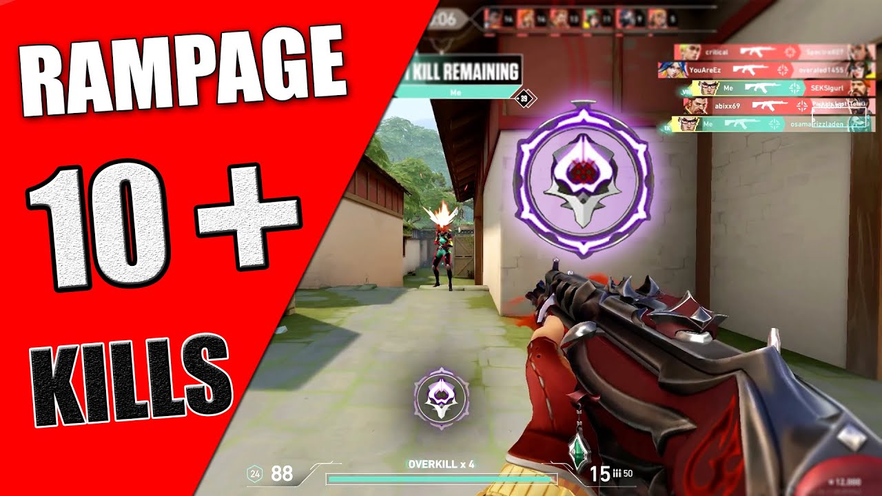 10 Kill Streak In Deathmatch Valorant Rampage Revision Insane