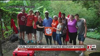 Clemson students help with recovery efforts