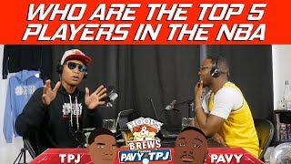 Who are the top 5 players in the NBA? | Hoops & Brews