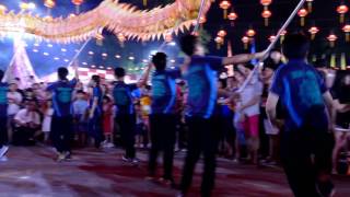 2017 Johor Chingay 柔佛古廟遊神前夕行宮～馬來西亞柔佛州新山华忠舞龍队 九节祥龍點睛、表演 (Part 1) 4K