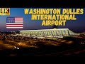 【8K】Washington Dulles International Airport (IAD) Walk - Terminal D to Garage 1