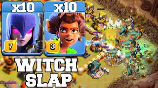 Root Rider Witch Slap Easiest Combo - COC Best Th16 Attack Strategy 2024 Clash O