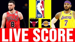 BULLS VS LAKERS  TODAY MATCH LIVE SCORE - NBA STANDINGS JAN 26 - COMPARISON VIDEOS
