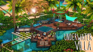 Underwater Villa 🌴🥥🌊 // Sims 4 Speed Build