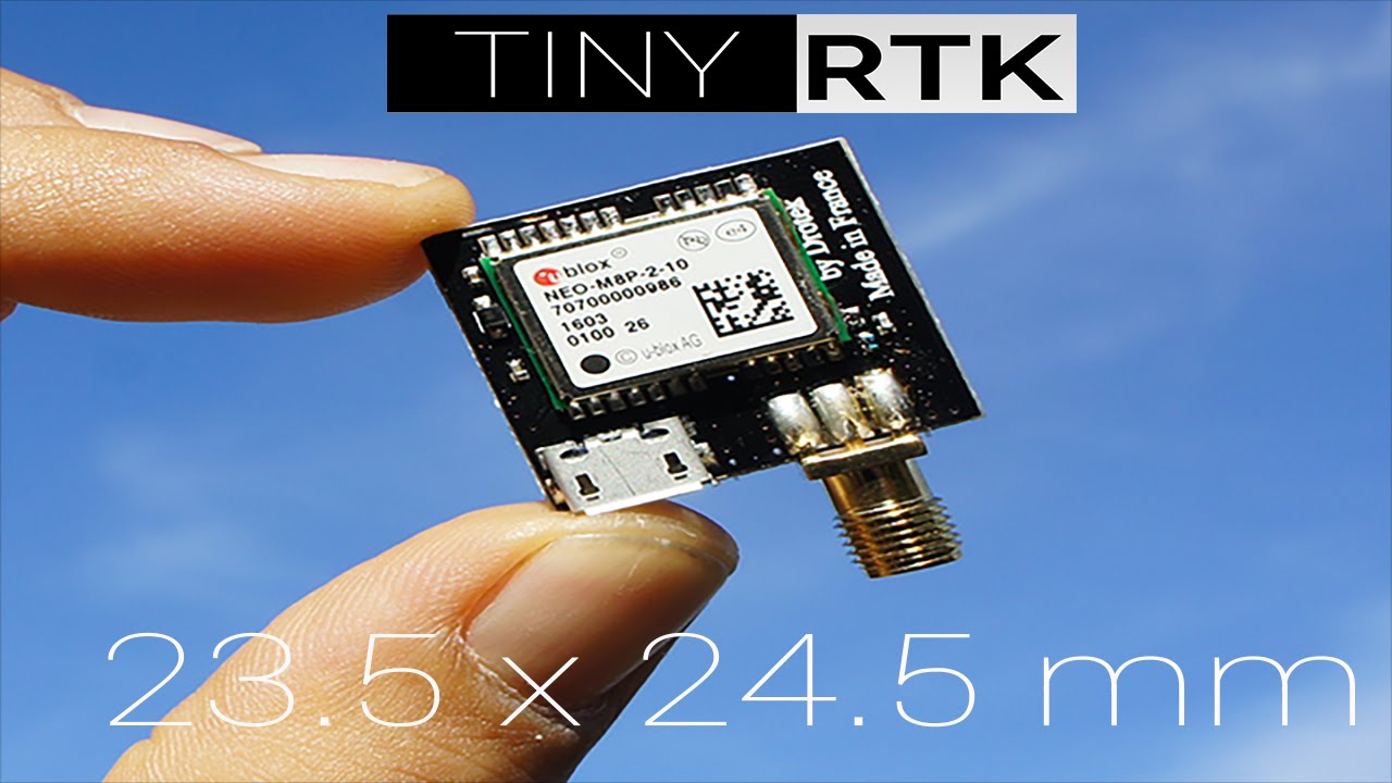 TINY RTK : The World Smallest RTK GPS With U-blox NEO-M8P ! - YouTube