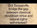 How can civic virtue and self-interest co-exist? L33S2