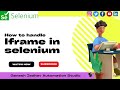 How to Handle Iframe in selenium || Ganesh Jadhav Automation Studio