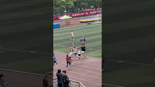 大学里百米飞人比赛！ #student #百米 #race #大学生