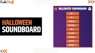 🎃 Halloween Soundboard Tutorial | HTML CSS JavaScript 👻
