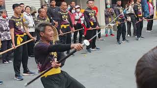 2024/12/15 高雄仁武岳武宮謁祖進香祈安遶境暨入火安座大典           蘭賢陵武館 - 宋江陣 - 蒞臨仁武福清宮表演         #仁武岳武宮     #岳武大喜