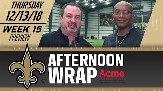 Afternoon Wrap: New Orleans Saints at Carolina Panthers Preview