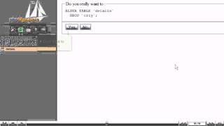 Deleting fields from database tables with phpMyAdmin - phpMyAdmin Tutorials