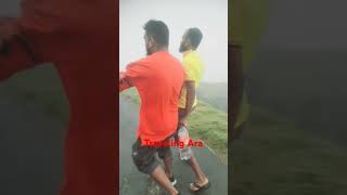 හුළඟට ගහගෙන යන විදිය🤔#That's a strong wind#Travelling Ara