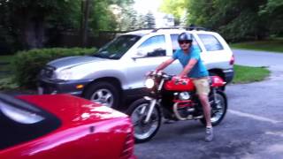 1978 Honda Cx500 cafe racer project..around the block test ride