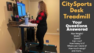REVIEW CitySports Under Desk Portable Walking Treadmill / Desk Treadmill