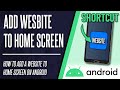 How to Add a Website Shortcut on Android Home Screen