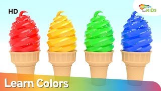 आइसक्रीम कोन के साथ रंग सीखे (Icecream Cone) | Learn Colors with Fun | Shemaroo Kids Hindi