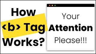 B Tag in HTML5 | Master How B Tag Works With Real-world Coding Exercise