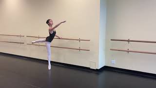 RAD Advanced 1 Pointe work- Poses and Fouettes