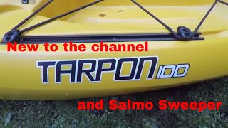 Salmo sweeper lure and Tarpon 100 kayak-Channel update.