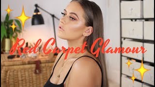 Red carpet glam hair & makeup tutorial | AD | EmmasRectangle