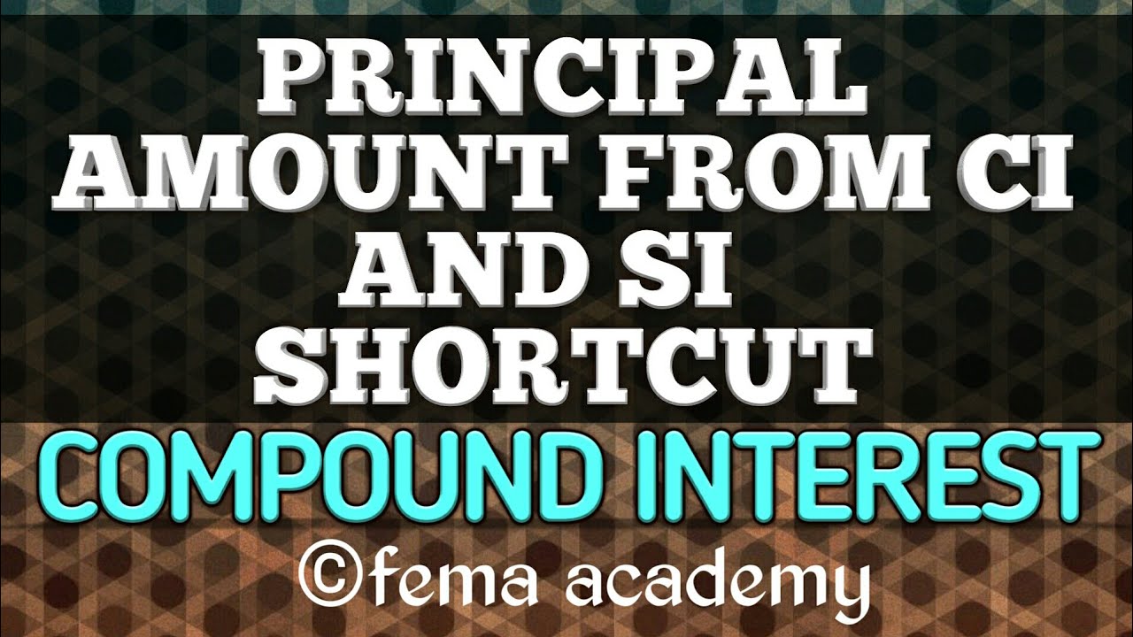 Compound Interest Problems | Aptitude Shortcuts And Tricks | Shortcut ...