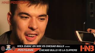 Ivica Zubac on LA Clippers win vs Chicago Bulls | Hoops & Brews