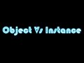 Java Program To Understand Object and Instance!!