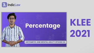 KLEE 2022 | Percentage | Malayalam | Arithmetic and Mental ability Episode 04 | Kerala law entrance