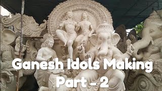 Dhoolpet Ganesh Idols Making 2019 Part - 2