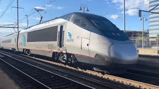 Trackside Acela Express Salute. Washington, DC to Boston, Ma. Shot 2020-2024