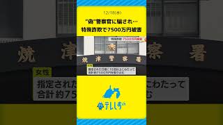 ”偽”警察官に騙され…　特殊詐欺で7500万円被害