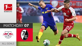 Angeliño scores with superb free kick | RB Leipzig - SC Freiburg | 3-0 | All Goals | Matchday 7