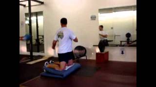 Franz Kruger Discus Throw Training Medicine Ball Power cleans