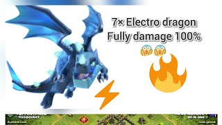 😱😱My First Attack with 7electro dragon 100%Damage😱😱😱😱