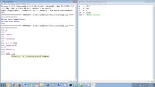 2 Python 3 input function and basic variable types and conversion (AE1205)