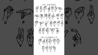 Asl sign language alphabet #shorts #trending