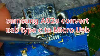 Samsung A02s Convert USB Type C To  Micro Usb 😁