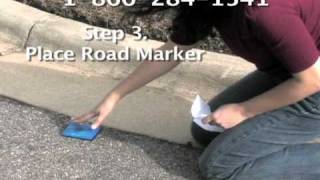 Installing Blue Road Reflectors (Fire Hydrant Markers)