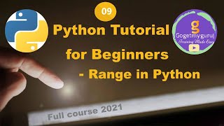 # 9 Python Tutorial for Beginners - Range in Python