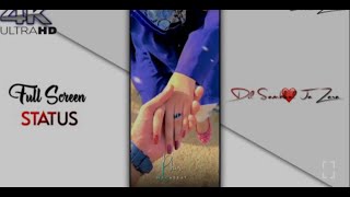 Dil Sambhal ja Zara || ❤️ Love status ||🤗 Arjit Singh Song || 4K Full Screen Status